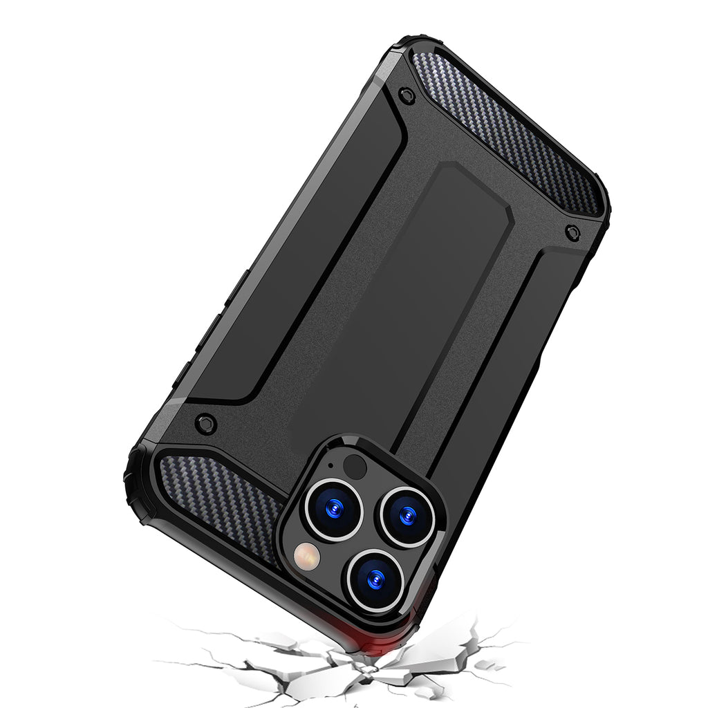 Hybrid Armor dėklas iPhone 16 Pro – juodas