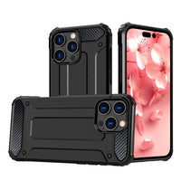 Hybrid Armor iPhone 16 Pro Max Case - Black