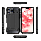 Hybrid Armor dėklas iPhone 16 Pro Max – juodas