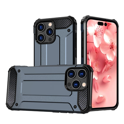 Hybrid Armor dėklas iPhone 16 Pro Max – mėlynas