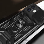 Hybrid Armor Camshield dėklas iPhone 16 – mėlynas