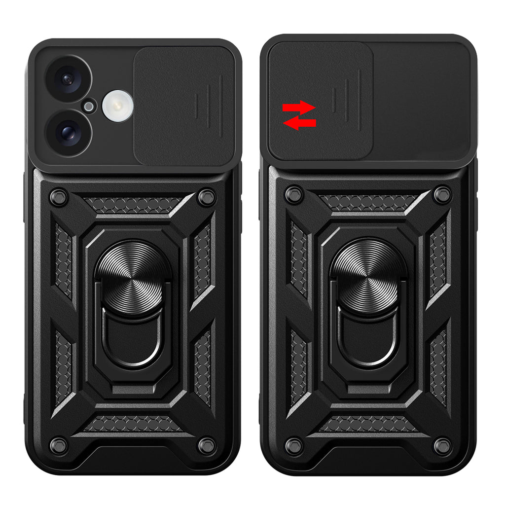 Hybrid Armor Camshield dėklas iPhone 16 – mėlynas