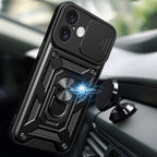Hybrid Armor Camshield dėklas iPhone 16 Plus – mėlynas
