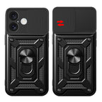 Hybrid Armor Camshield dėklas iPhone 16 Plus – mėlynas