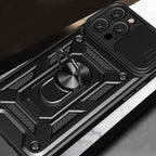 Hybrid Armor Camshield dėklas iPhone 16 Pro su kameros dangteliu
