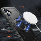 MagSafe dėklas iPhone 16 Plus Hybrid Armor Trendy – juodas