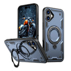 MagSafe dėklas iPhone 16 – mėlynas Hybrid Armor Trendy
