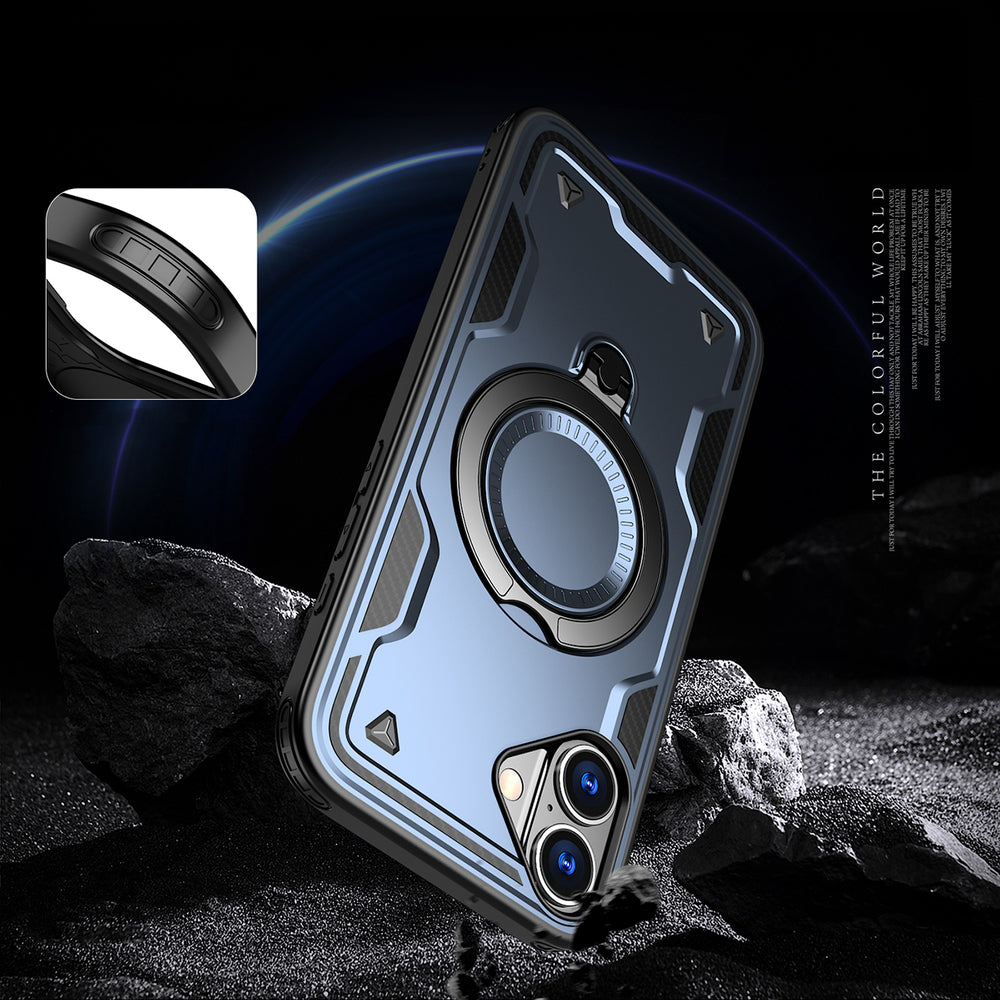 Hybrid Armor Trendy MagSafe dėklas iPhone 16 Plus – mėlynas -- iPhone 16 Plus