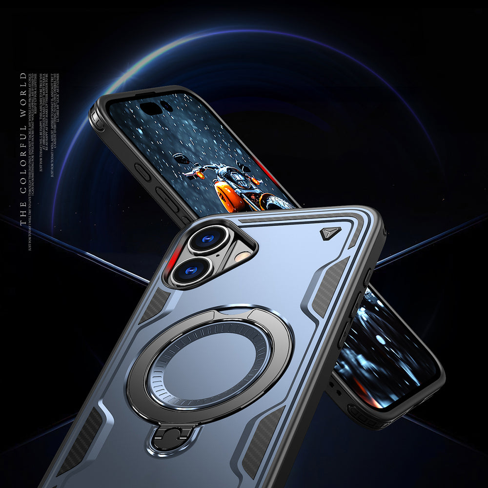Hybrid Armor Trendy MagSafe dėklas iPhone 16 Plus – mėlynas -- iPhone 16 Plus