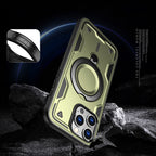 Hybrid Armor Trendy MagSafe dėklas iPhone 16 Pro – žalias