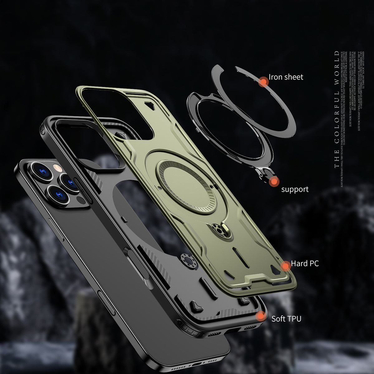 MagSafe dėklas iPhone 16 Pro Max – žalias