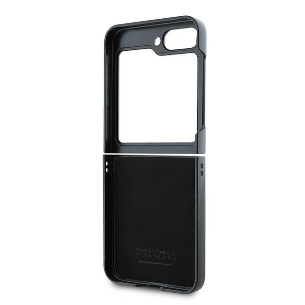 BMW Carbon Blue Line dėklas Galaxy Z Flip6 – juodas