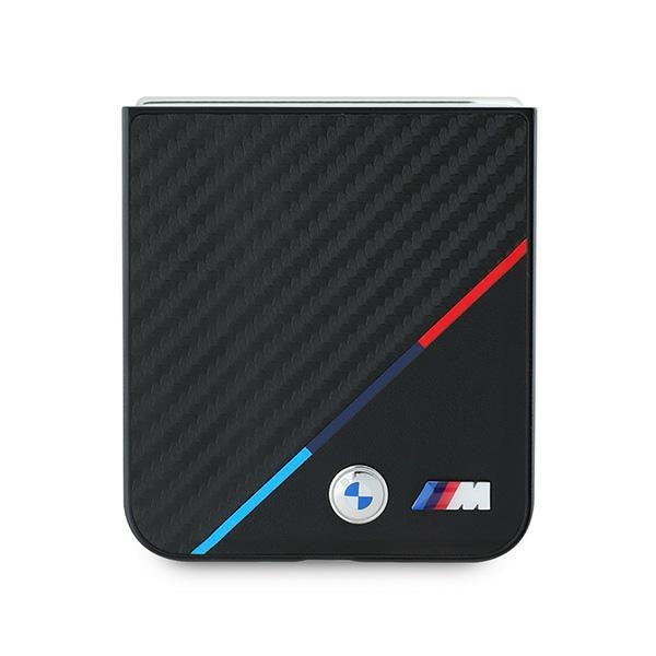 BMW Carbon Tricolor dėklas Samsung Galaxy Z Flip6 – juodas