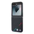 BMW Carbon Tricolor dėklas Samsung Galaxy Z Flip6 – juodas