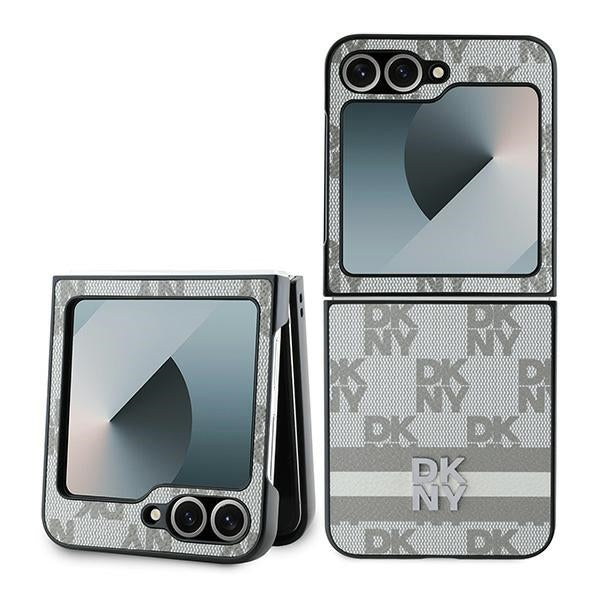 DKNY dėklas Samsung Galaxy Z Flip6 – smėlinis
