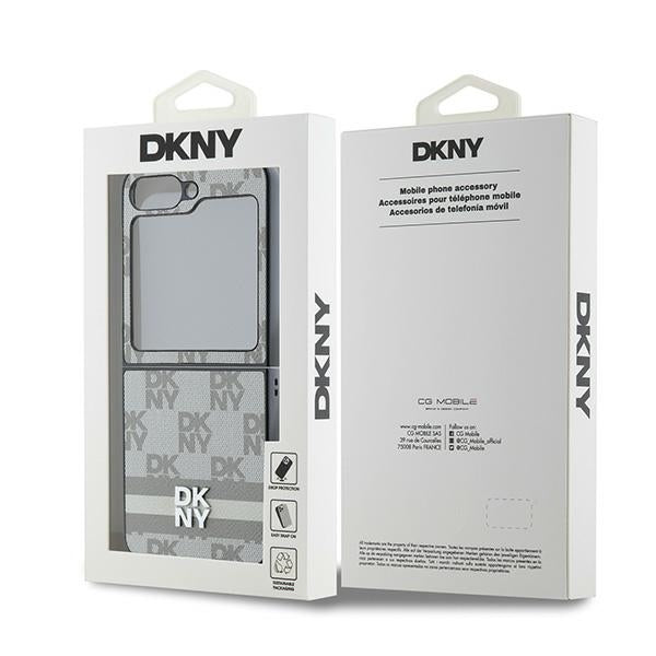 DKNY dėklas Samsung Galaxy Z Flip6 – smėlinis