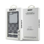 DKNY Checked Pattern Printed Stripes dėklas Z Flip6 – juodas