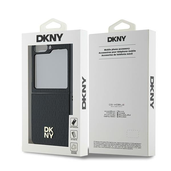 DKNY hardcase dėklas Samsung Galaxy Z Flip6 – juodas