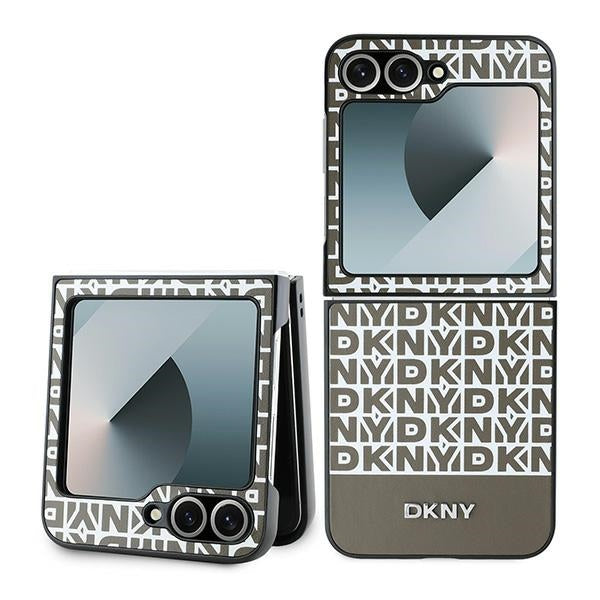 DKNY dėklas Samsung Galaxy Z Flip6 – rudas