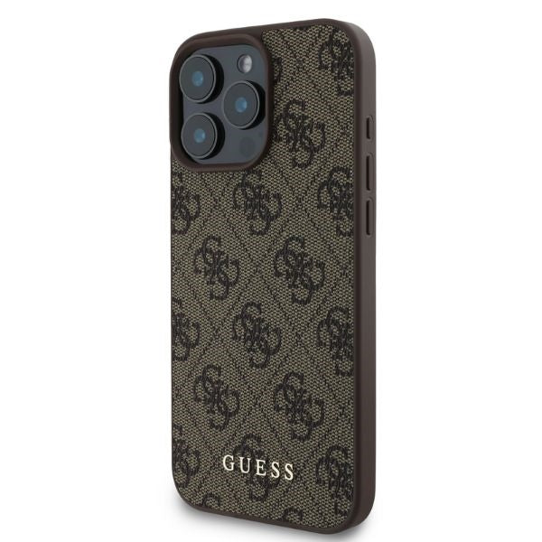 Guess 4G Classic iPhone 16 Pro dėklas - Rudas -- iPhone 16 Pro