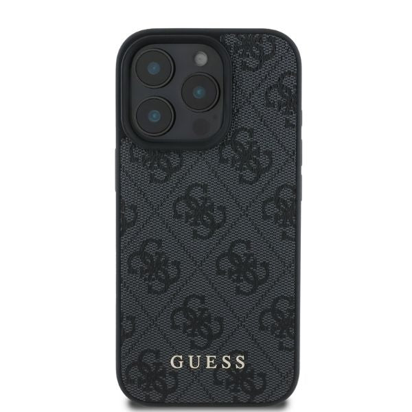 Guess 4G Classic iPhone 16 Pro dėklas - Juodas -- iPhone 16 Pro