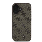 Guess 4G Classic iPhone 16 dėklas - Rudas -- iPhone 16