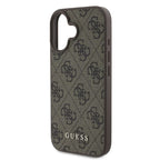 Guess 4G Classic iPhone 16 dėklas - Rudas -- iPhone 16