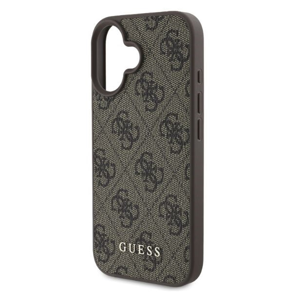 Guess 4G Classic iPhone 16 dėklas - Rudas -- iPhone 16