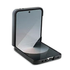 Guess Leather 4G Metal Logo dėklas Samsung Galaxy Z Flip 6 - Rožinis -- Samsung Galaxy Z Flip 6