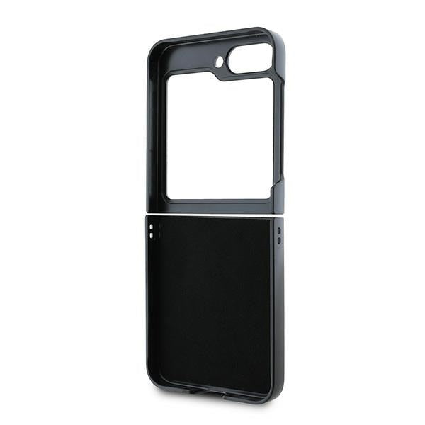 Guess Leather 4G Metal Logo dėklas Samsung Galaxy Z Flip 6 - Rožinis -- Samsung Galaxy Z Flip 6