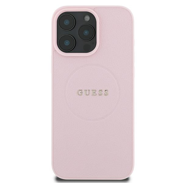 Guess MagSafe dėklas iPhone 15 Pro Max – rožinis