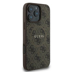 Guess MagSafe dėklas iPhone 16 Pro – rudas