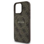 Guess MagSafe dėklas iPhone 16 Pro – rudas