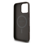 Guess MagSafe dėklas iPhone 16 Pro – rudas