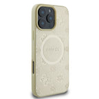 Guess MagSafe dėklas iPhone 16 Pro – auksinis