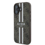 Guess MagSafe dėklas iPhone 16 Plus – rudas