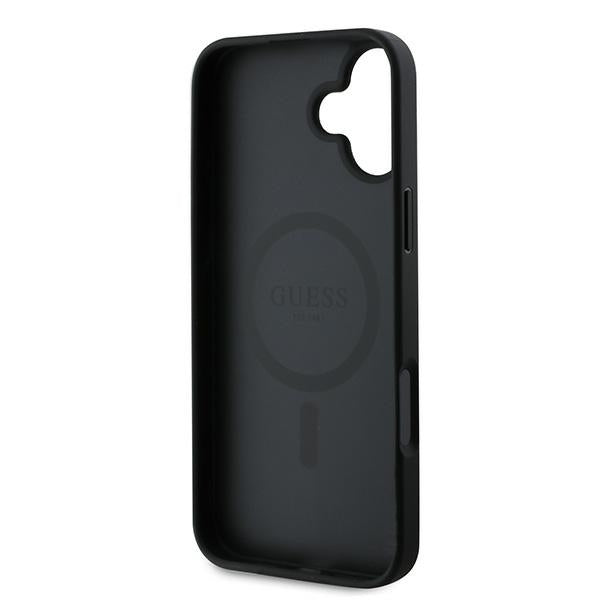 Guess MagSafe dėklas iPhone 16 Plus – juodas