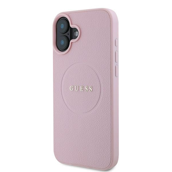 Guess MagSafe dėklas iPhone 16 Plus – rožinis