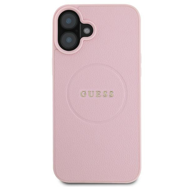 Guess MagSafe dėklas iPhone 16 Plus – rožinis