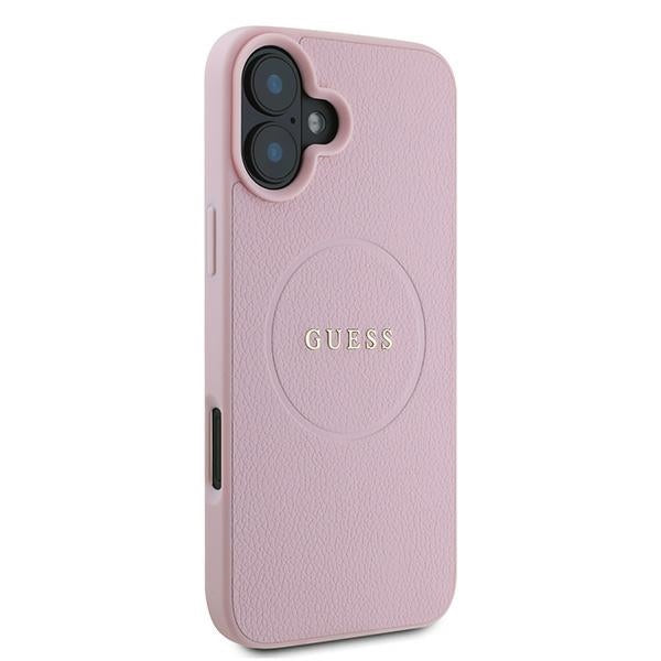 Guess MagSafe dėklas iPhone 16 Plus – rožinis
