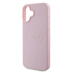 Guess MagSafe dėklas iPhone 16 Plus – rožinis