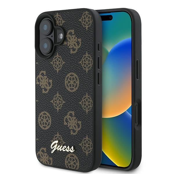 Guess MagSafe dėklas iPhone 16 Plus – juodas