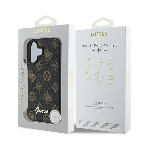 Guess MagSafe dėklas iPhone 16 Plus – juodas