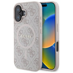 Guess MagSafe dėklas iPhone 16 – rožinis