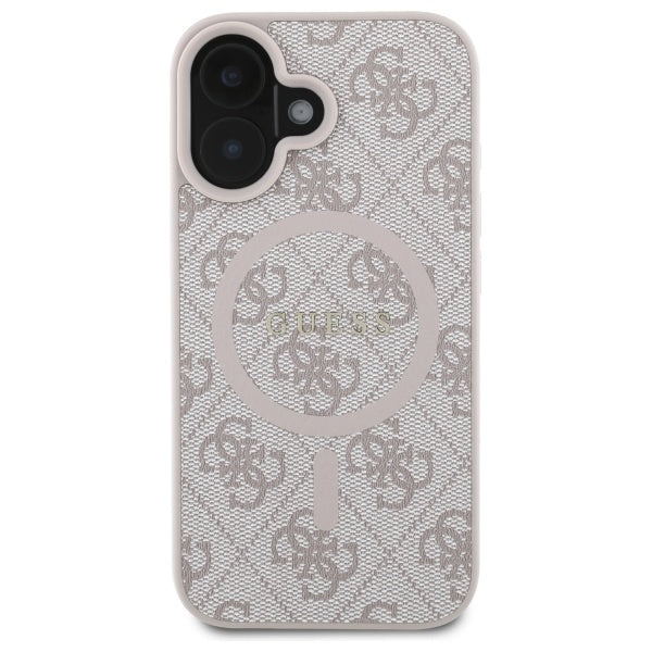 Guess MagSafe dėklas iPhone 16 – rožinis