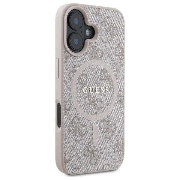 Guess MagSafe dėklas iPhone 16 – rožinis