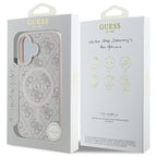 Guess MagSafe dėklas iPhone 16 – rožinis