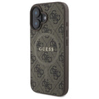 Guess MagSafe dėklas iPhone 16 6,1″ – rudas