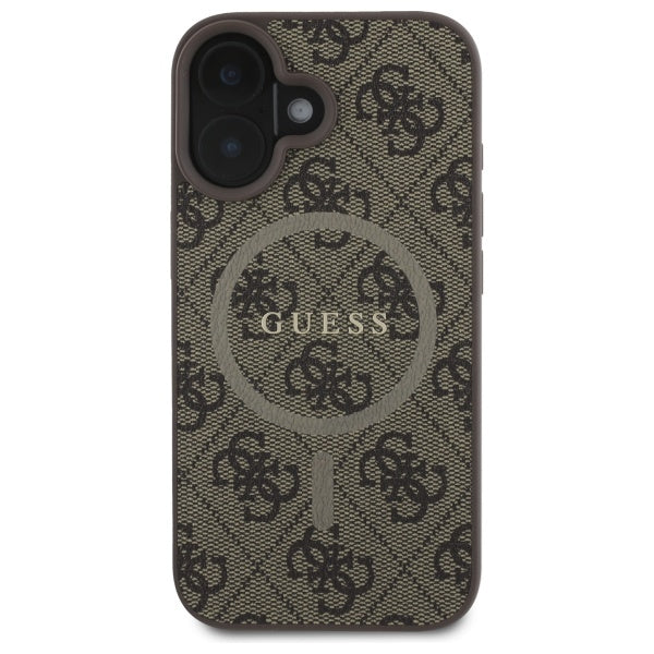 Guess MagSafe dėklas iPhone 16 6,1″ – rudas