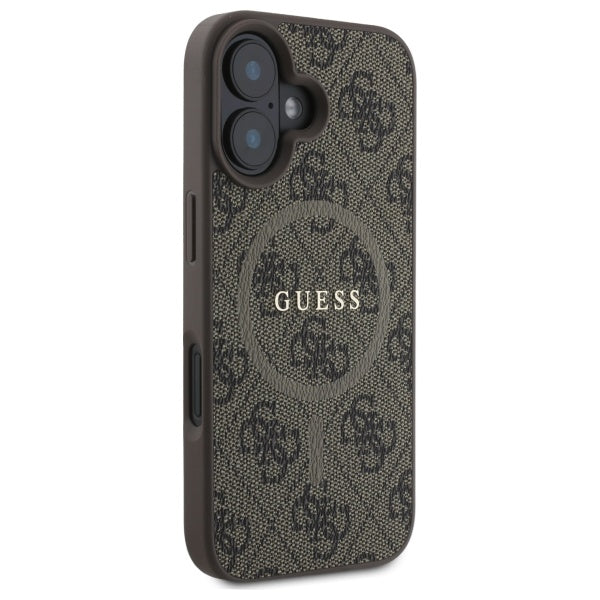 Guess MagSafe dėklas iPhone 16 6,1″ – rudas